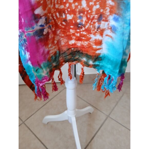 India Boutique Women’s Coverup‎ Free Size Multicolor Embroidery Bohemian Beachy - Picture 9 of 15